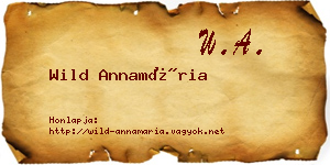 Wild Annamária névjegykártya